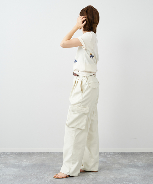 plage(プラージュ)の「Cargo パンツ(カーゴパンツ・レディース・カーキ/アイボリー・34/36/38)」の5枚目の写真