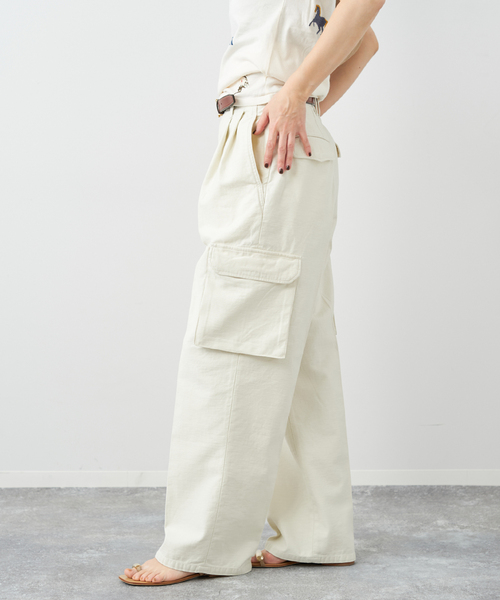 plage(プラージュ)の「Cargo パンツ(カーゴパンツ・レディース・カーキ/アイボリー・34/36/38)」の6枚目の写真