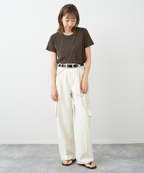 plage(プラージュ)の「Cargo パンツ(カーゴパンツ・レディース・カーキ/アイボリー・34/36/38)」の12枚目の写真