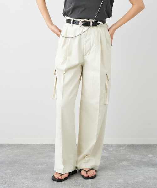 plage(プラージュ)の「Cargo パンツ(カーゴパンツ・レディース・カーキ/アイボリー・34/36/38)」の16枚目の写真