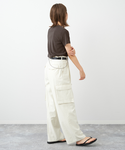 plage(プラージュ)の「Cargo パンツ(カーゴパンツ・レディース・カーキ/アイボリー・34/36/38)」の17枚目の写真