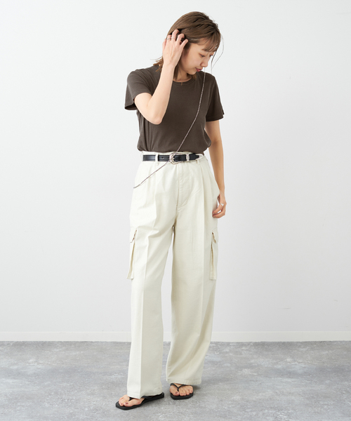 plage(プラージュ)の「Cargo パンツ(カーゴパンツ・レディース・カーキ/アイボリー・34/36/38)」の18枚目の写真