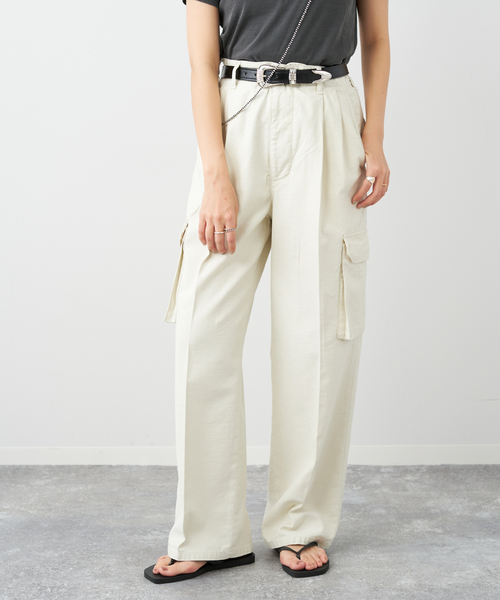 plage(プラージュ)の「Cargo パンツ(カーゴパンツ・レディース・カーキ/アイボリー・34/36/38)」の19枚目の写真