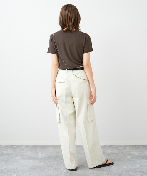 plage(プラージュ)の「Cargo パンツ(カーゴパンツ・レディース・カーキ/アイボリー・34/36/38)」の20枚目の写真