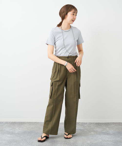 plage(プラージュ)の「Cargo パンツ(カーゴパンツ・レディース・カーキ/アイボリー・34/36/38)」の22枚目の写真