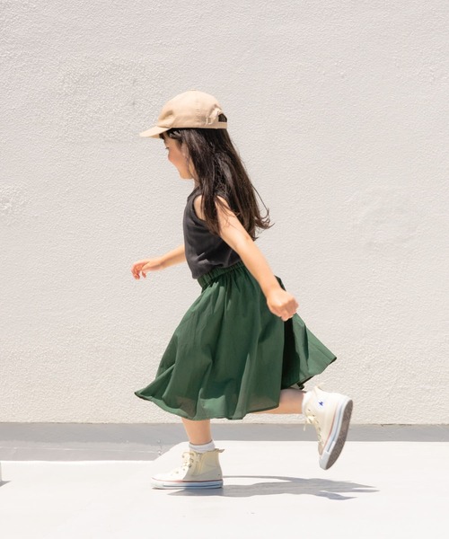 URBAN RESEARCH DOORS（アーバンリサーチドアーズ）の「『親子リンク』コットンローンギャザースカート(KIDS)（その他パンツ・キッズ・ピンク/グリーン・105/120/135）」の10枚目の写真