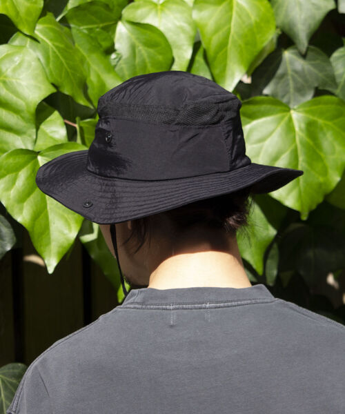 Franklin Climbing(フランクリンクライミング)の「【Franklin Climbing】ナイロン サファリハット(ハット・メンズ・ベージュ/ブラック・FREE)」の6枚目の写真