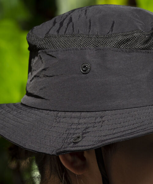 Franklin Climbing(フランクリンクライミング)の「【Franklin Climbing】ナイロン サファリハット(ハット・メンズ・ベージュ/ブラック・FREE)」の9枚目の写真