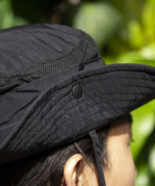 Franklin Climbing(フランクリンクライミング)の「【Franklin Climbing】ナイロン サファリハット(ハット・メンズ・ベージュ/ブラック・FREE)」の10枚目の写真