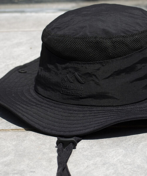 Franklin Climbing(フランクリンクライミング)の「【Franklin Climbing】ナイロン サファリハット(ハット・メンズ・ベージュ/ブラック・FREE)」の12枚目の写真