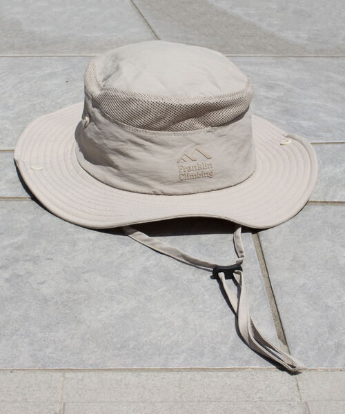 Franklin Climbing(フランクリンクライミング)の「【Franklin Climbing】ナイロン サファリハット(ハット・メンズ・ベージュ/ブラック・FREE)」の13枚目の写真