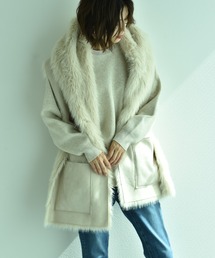 【ＣＬＯＣＨＥ】フェイクムートンリバーシブルフードストール