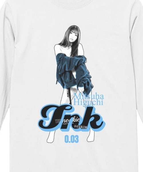 THE Nookie(ザヌーキー)の「/THE nookie LOVE Mitsuha Higuchi/PORTRAIT L/S TEE(Tシャツ/カットソー・メンズ・ブラック/ホワイト・MEDIUM/LARGE)」の4枚目の写真