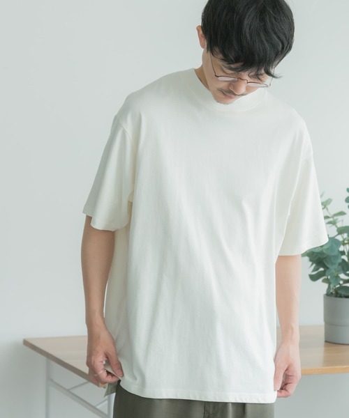FORK&SPOON(フォークアンドスプーン)の「FORK&SPOON カラープレーティングTシャツ(Tシャツ/カットソー・メンズ・オフホワイト/ブルー系その他/ライトグレー/キャメル・5/4)」の5枚目の写真