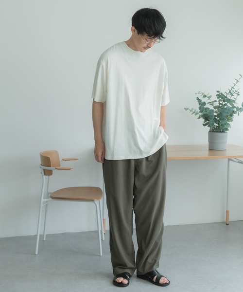 FORK&SPOON(フォークアンドスプーン)の「FORK&SPOON カラープレーティングTシャツ(Tシャツ/カットソー・メンズ・オフホワイト/ブルー系その他/ライトグレー/キャメル・5/4)」の9枚目の写真