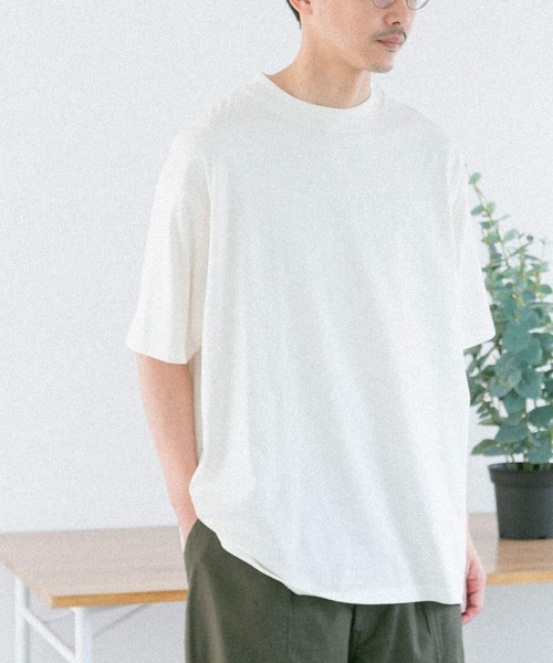 FORK&SPOON(フォークアンドスプーン)の「FORK&SPOON カラープレーティングTシャツ(Tシャツ/カットソー・メンズ・オフホワイト/ブルー系その他/ライトグレー/キャメル・5/4)」の10枚目の写真
