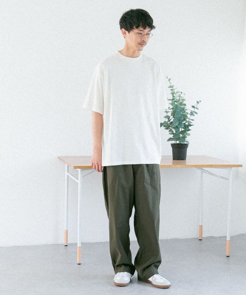 FORK&SPOON(フォークアンドスプーン)の「FORK&SPOON カラープレーティングTシャツ(Tシャツ/カットソー・メンズ・オフホワイト/ブルー系その他/ライトグレー/キャメル・5/4)」の14枚目の写真