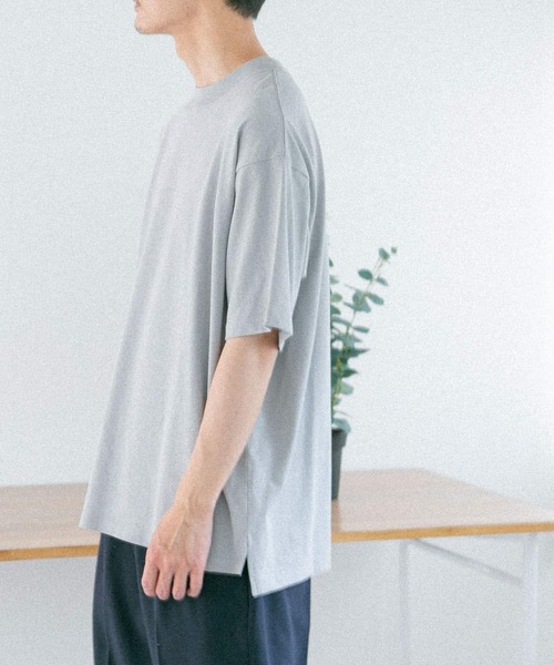 FORK&SPOON(フォークアンドスプーン)の「FORK&SPOON カラープレーティングTシャツ(Tシャツ/カットソー・メンズ・オフホワイト/ブルー系その他/ライトグレー/キャメル・5/4)」の18枚目の写真