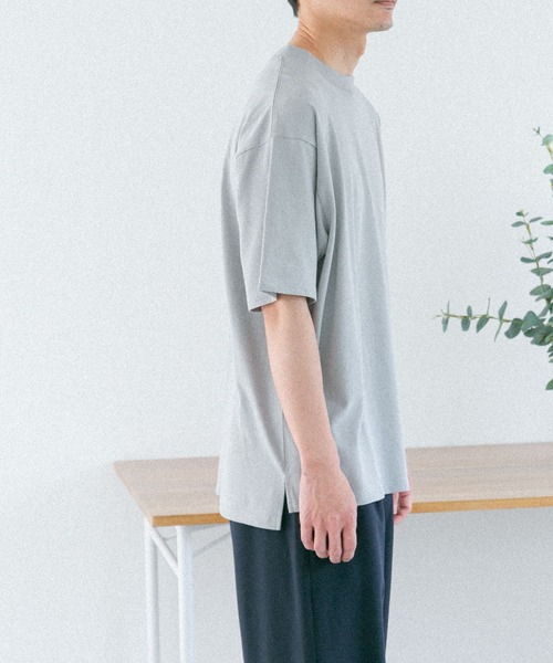 FORK&SPOON(フォークアンドスプーン)の「FORK&SPOON カラープレーティングTシャツ(Tシャツ/カットソー・メンズ・オフホワイト/ブルー系その他/ライトグレー/キャメル・5/4)」の20枚目の写真