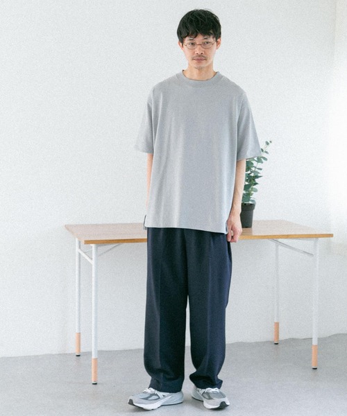 FORK&SPOON(フォークアンドスプーン)の「FORK&SPOON カラープレーティングTシャツ(Tシャツ/カットソー・メンズ・オフホワイト/ブルー系その他/ライトグレー/キャメル・5/4)」の21枚目の写真