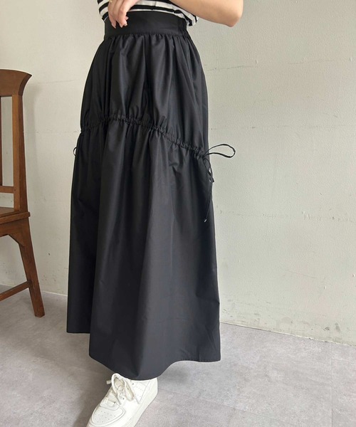 セール】サイドリボンボリュームスカート（スカート）｜one after