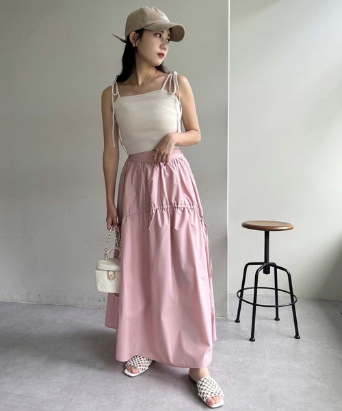 セール】サイドリボンボリュームスカート（スカート）｜one after