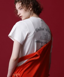 AVIREX | 《COLLECTION》WEST POINT EMBROIDERY FADE WASH T-SHIRT /ウェストポイント エンブロイダリー フェイドウォッシュTシャツ(Tシャツ/カットソー)