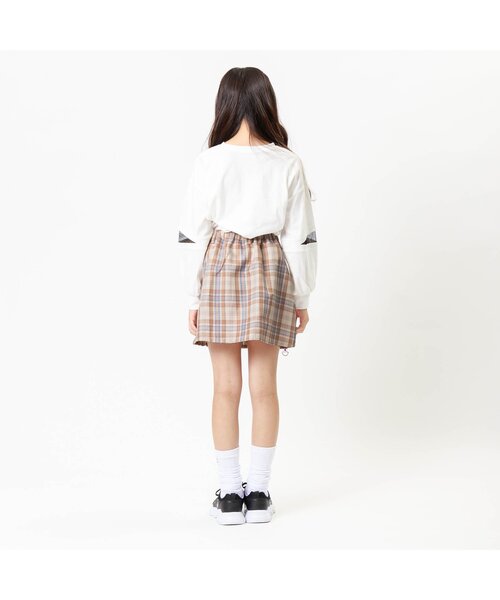 algy(アルジー)の「オーロラテーププリーツスカート(スカート・キッズ・ベージュ/サックスブルー/ピンク・XX-SMALL/X-SMALL/MEDIUM/SMALL)」の18枚目の写真