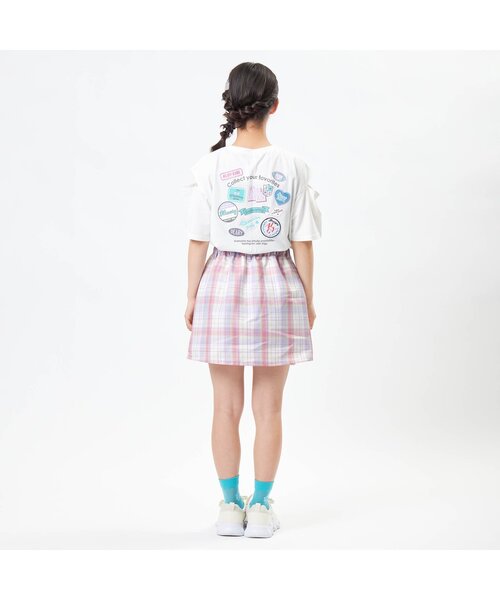 algy(アルジー)の「オーロラテーププリーツスカート(スカート・キッズ・ベージュ/サックスブルー/ピンク・XX-SMALL/X-SMALL/MEDIUM/SMALL)」の20枚目の写真