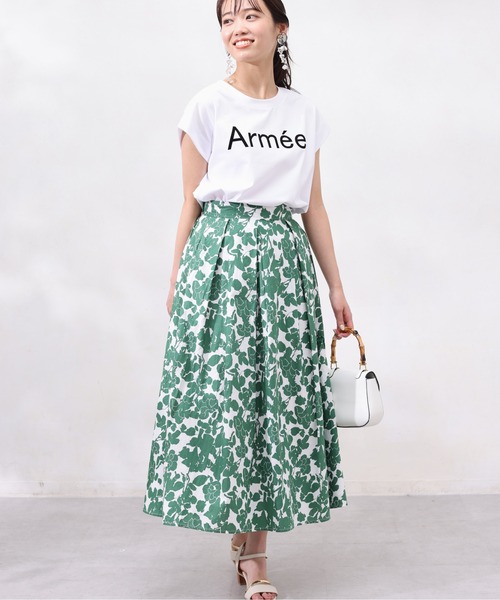 Chez toi（シェトワ）の「機能素材ノースリロゴプルオーバー（Tシャツ/カットソー・レディース・グレイッシュベージュ/ブラック/オフホワイト・FREE）」の19枚目の写真