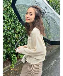 Ungrid | ショートメッシュロングスリーブTee(Tシャツ/カットソー)