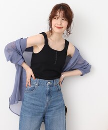 Cutie Blonde（キューティーブロンド）の「◆大人ヘルシーコーデに！ カップ付きタンク（タンクトップ・レディース）」