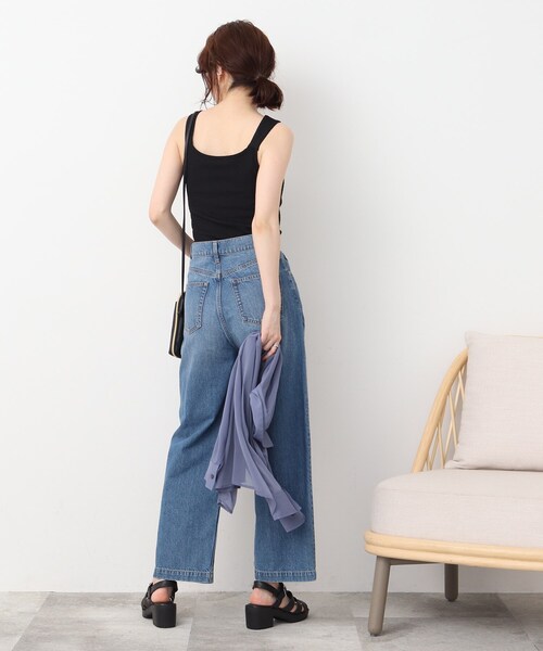 Cutie Blonde（キューティーブロンド）の「◆大人ヘルシーコーデに！ カップ付きタンク（タンクトップ・レディース・ブラック/ナチュラル・03/02）」の5枚目の写真