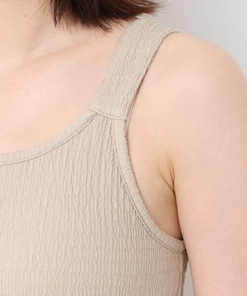 Cutie Blonde（キューティーブロンド）の「◆大人ヘルシーコーデに！ カップ付きタンク（タンクトップ・レディース・ブラック/ナチュラル・03/02）」の20枚目の写真