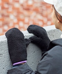 PAR ICI（パーリッシィ）の「【WEB別注】配色ボアミトン（手袋）」