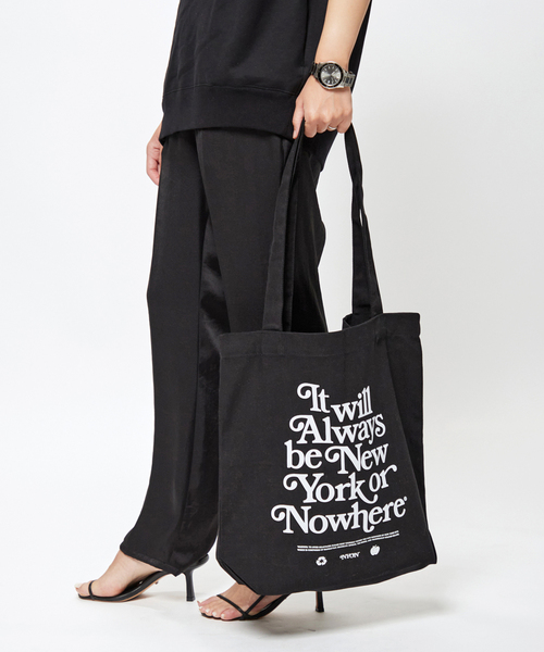 NEWYORK OR NOWHERE】logotote bag(BLK)（トートバッグ）｜AP