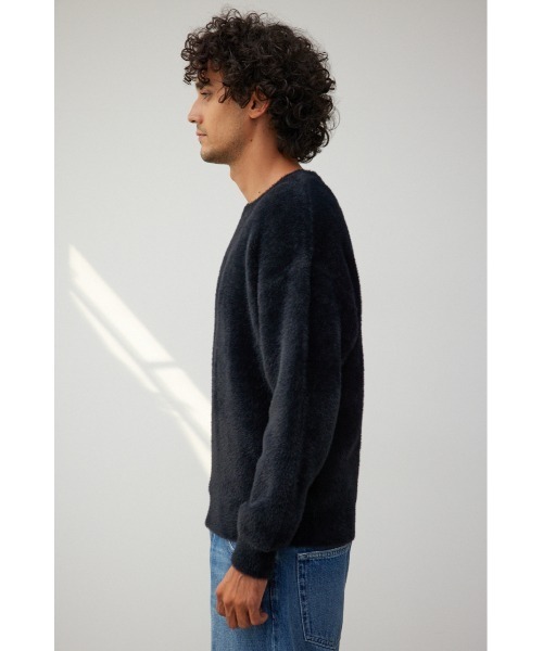 AZUL by moussy（アズールバイマウジー）の「シャギーニットプルオーバー（ニット/セーター・メンズ・ホワイト/ブラック/ダークグリーン/ベージュ/ブルー・FREE）」の16枚目の写真