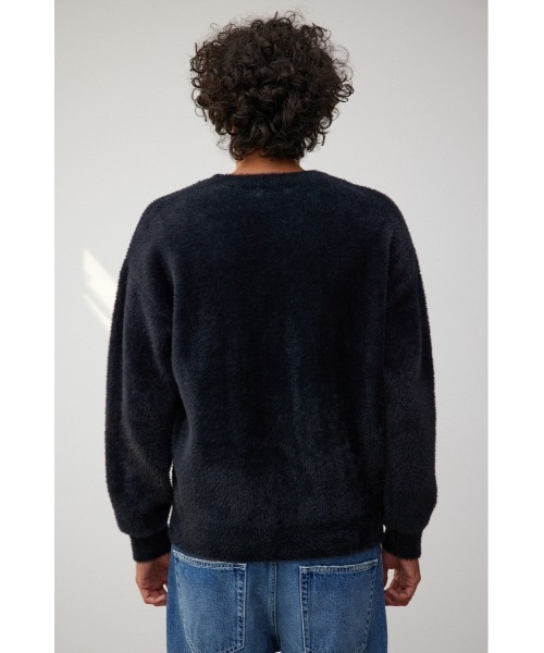 AZUL by moussy（アズールバイマウジー）の「シャギーニットプルオーバー（ニット/セーター・メンズ・ホワイト/ブラック/ダークグリーン/ベージュ/ブルー・FREE）」の17枚目の写真