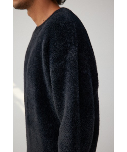 AZUL by moussy（アズールバイマウジー）の「シャギーニットプルオーバー（ニット/セーター・メンズ・ホワイト/ブラック/ダークグリーン/ベージュ/ブルー・FREE）」の19枚目の写真