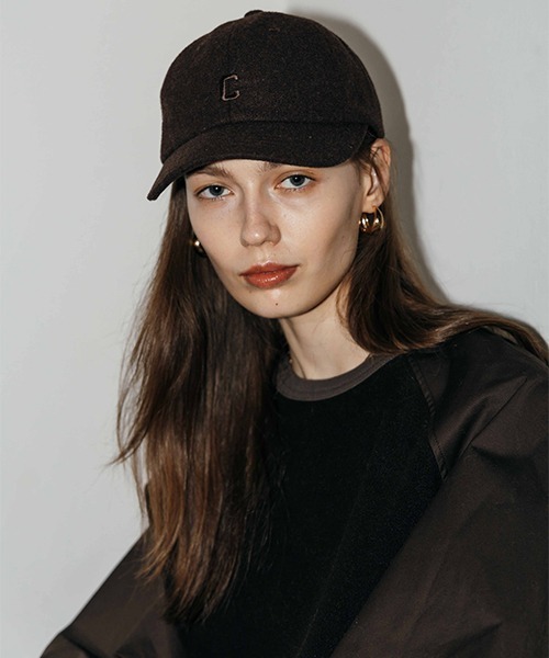 CREDONA（クレドナ）の「cdn刺繍ウールCAP（キャップ・レディース・ブラウン/グレー/ホワイト系その他・FREE）」の4枚目の写真