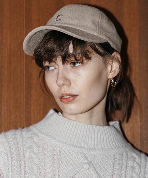 CREDONA（クレドナ）の「cdn刺繍ウールCAP（キャップ・レディース・ブラウン/グレー/ホワイト系その他・FREE）」の12枚目の写真