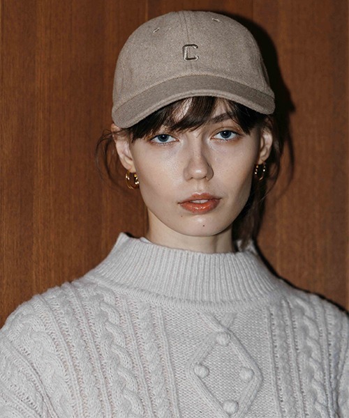CREDONA（クレドナ）の「cdn刺繍ウールCAP（キャップ・レディース・ブラウン/グレー/ホワイト系その他・FREE）」の10枚目の写真