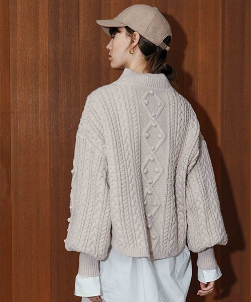 CREDONA（クレドナ）の「cdn刺繍ウールCAP（キャップ・レディース・ブラウン/グレー/ホワイト系その他・FREE）」の7枚目の写真