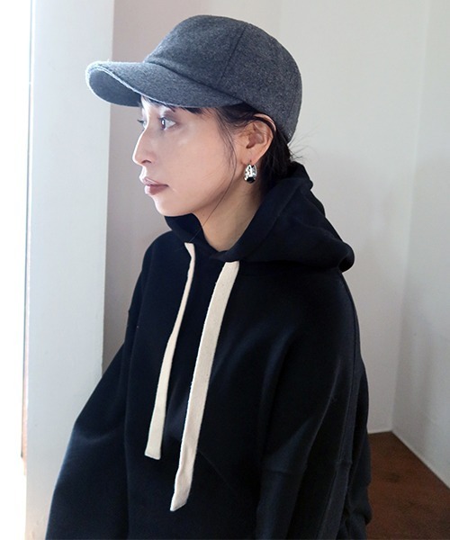 CREDONA（クレドナ）の「cdn刺繍ウールCAP（キャップ・レディース・ブラウン/グレー/ホワイト系その他・FREE）」の22枚目の写真