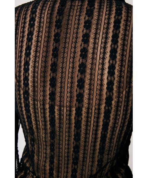 MOUSSY(マウジー)の「SHEER LACE シャツブラウス(シャツ/ブラウス・レディース・イエロー/アイボリー/ブラック・FREE)」の9枚目の写真