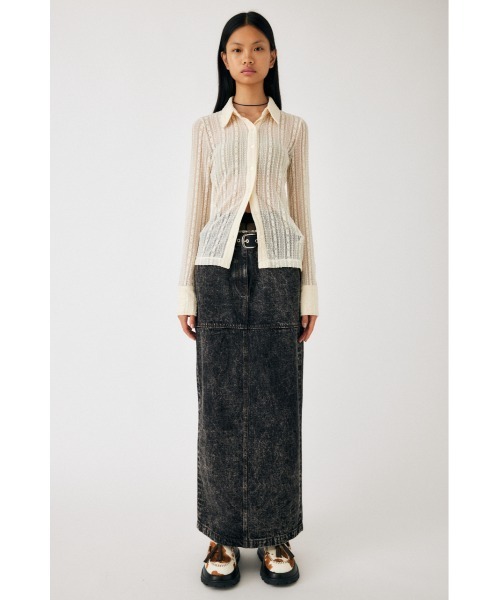 MOUSSY(マウジー)の「SHEER LACE シャツブラウス(シャツ/ブラウス・レディース・イエロー/アイボリー/ブラック・FREE)」の14枚目の写真