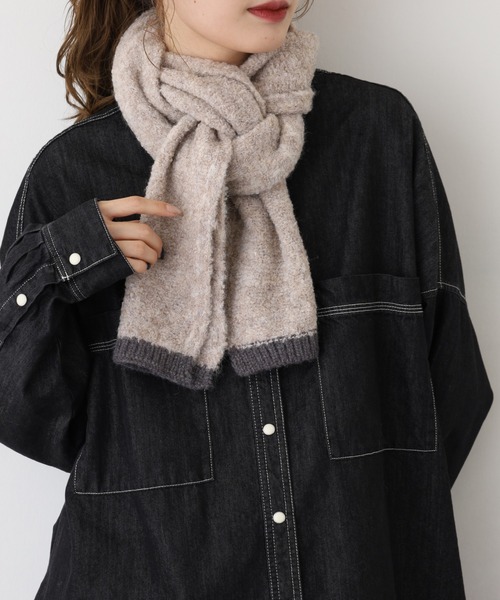 セール】PAGE ONE カラーネップニットマフラー（マフラー）｜FUNALIVE