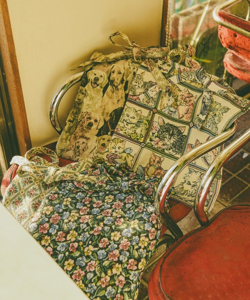 kutir（クティール）の「【クティールとレトロ】リボンゴブラントートバッグ（トートバッグ・レディース・グリーン/ベージュ/ブラック/ブラウン・FREE）」の15枚目の写真