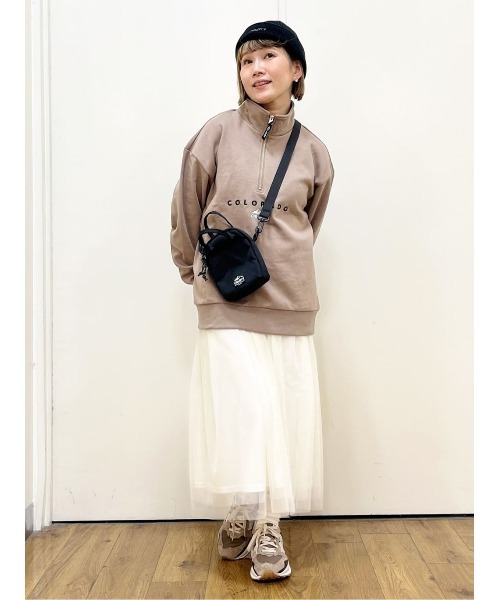 CAMP7（キャンプセブン）の「【CAMP7】ハーフジップデザイン裏起毛スウェット（スウェット・メンズ・ベージュ/ブラック・S/M/XL/L）」の10枚目の写真