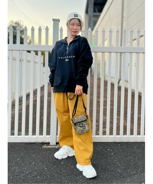 CAMP7（キャンプセブン）の「【CAMP7】ハーフジップデザイン裏起毛スウェット（スウェット・メンズ・ベージュ/ブラック・S/M/XL/L）」の18枚目の写真